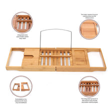 Load image into Gallery viewer, Bamboo Bathtub Rack Plus
